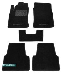 Двухслойные коврики Sotra Classic Black для Peugeot 605 (mkI) 1990-1999