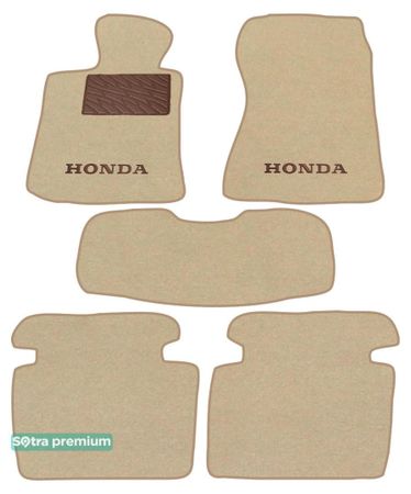 Двошарові килимки Sotra Premium Beige для Honda Legend (mkIV) 2006-2008 - Фото 1