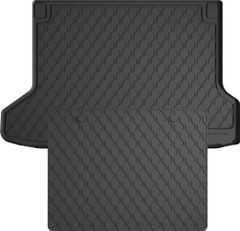 Резиновые коврики в багажник Gledring для Honda HR-V (mkII) 2013-2022 (передний привод)(без запаски)(багажник с защитой)