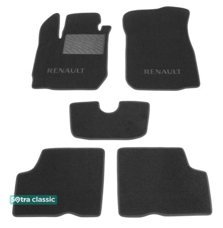 Двошарові килимки Sotra Classic Grey для Renault Duster (mkI) 2014-2017 - Фото 1