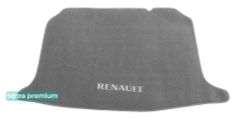 Двухслойные коврики Sotra Premium Grey для Renault Megane (mkIV)(хетчбэк)(багажник) 2016-2022