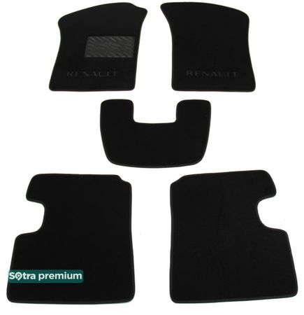 Двошарові килимки Sotra Premium Black для Renault Twingo (mkI) 1993-2007 - Фото 1