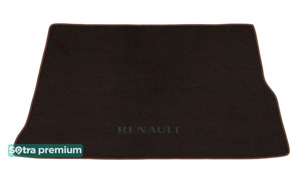 Двухслойные коврики Sotra Premium Chocolate для Renault Scenic (mkIII)(багажник) 2009-2016 - Фото 1