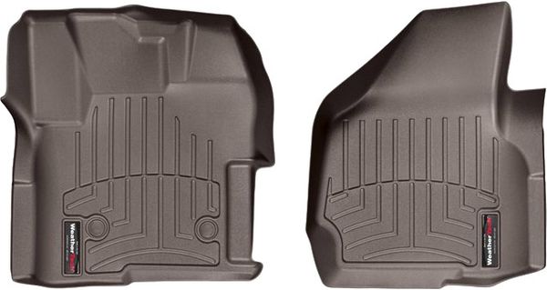 Килимки WeatherTech Choco для Ford Super Duty (mkIII)(single cab)(with 4x4 shifter)(raised dead pedal) 2012-2016 automatic - Фото 1