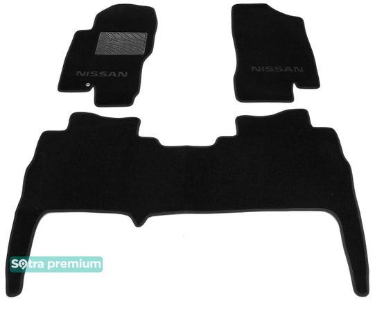 Двухслойные коврики Sotra Premium Black для Nissan Navara (mkIII)(D40) 2004-2010 - Фото 1