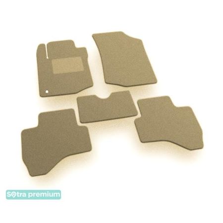 Двошарові килимки Sotra Premium Beige для Toyota Aygo (mkI) 2005-2014 - Фото 1