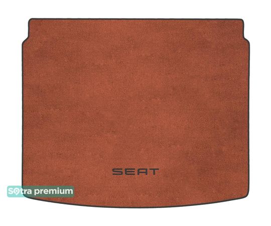 Двошарові килимки Sotra Premium Terracotta для Seat Ateca (mkI)(з дворівневою підлогою)(верхнє положення)(багажник) 2016→ - Фото 1