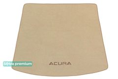 Двошарові килимки Sotra Premium Beige для Acura MDX (mkIII)(складений 3 ряд)(багажник) 2014-2020
