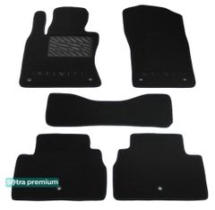 Двошарові килимки Sotra Premium Black для Infiniti Q50 (mkI) 2013→