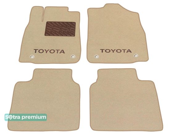 Двошарові килимки Sotra Premium Beige для Toyota Avalon (mkIV) 2012-2018 - Фото 1
