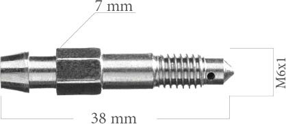 Штуцер прокачки WP 5-300-0013 (M6x1)(38мм) - Фото 1