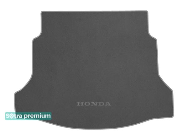 Двошарові килимки Sotra Premium Grey для Honda Civic (mkX)(хетчбек)(з запаскою)(нижній)(багажник) 2015-2021 - Фото 1