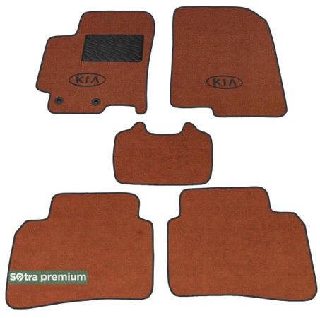 Двошарові килимки Sotra Premium Terracotta для Kia Rio (mkIV)(седан) 2017→ - Фото 1
