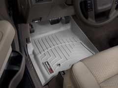 Коврики WeatherTech Grey для Ford F-150 (mkXII)(double cab)(no 4x4 shifter)(no full console on 1 row)(1 fixing hook) 2009-2010 - Фото 2