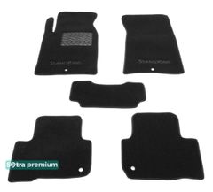 Двошарові килимки Sotra Premium Black для SsangYong Rexton (mkI)(1-2 ряд) 2007-2012