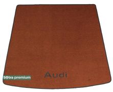 Двошарові килимки Sotra Premium Terracotta для Audi Q7 (mkI)(ширина по кріплення)(багажник) 2006-2014 - Фото 1
