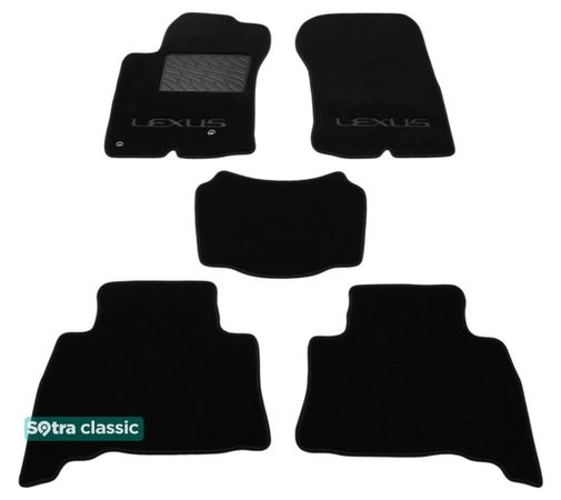 Двошарові килимки Sotra Classic Black для Lexus GX (mkII)(J150)(1-2 ряд) 2009-2014 - Фото 1