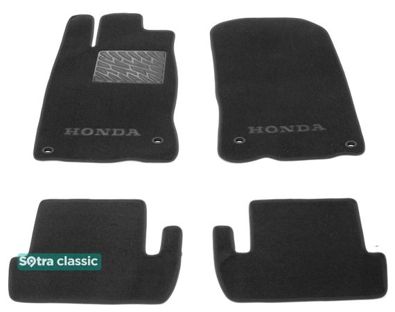 Двошарові килимки Sotra Classic Black для Honda CR-Z (mkI) 2010-2016 - Фото 1