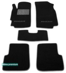 Двошарові килимки Sotra Premium Graphite для Peugeot 406 (mkI) 1995-2004