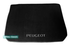 Двухслойные коврики Sotra Classic Black для Peugeot 2008 (mkI)(багажник) 2013-2019