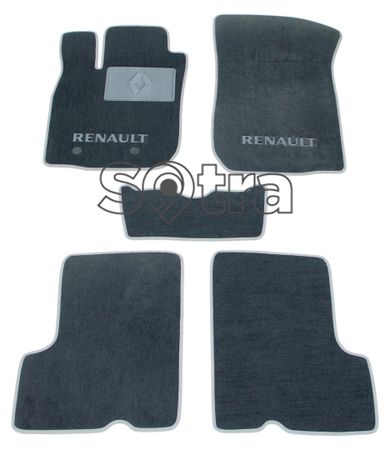 Двошарові килимки Sotra Custom Classic Grey для Renault Duster (mkI) 2009-2013 - Фото 1