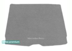 Двошарові килимки Sotra Premium Grey для Mercedes-Benz GLC-Class (X253)(не гібрид)(без ніші праворуч)(багажник) 2015-2022