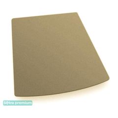 Двошарові килимки Sotra Premium Beige для Skoda Superb (mkII)(універсал)(з вирізами під полозья)(багажник) 2008-2015