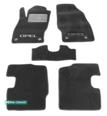 Двухслойные коврики Sotra Classic Grey для Opel Corsa (mkIV)(D) 2006-2014 - Фото 1