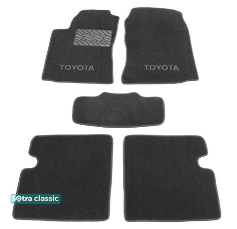 Двухслойные коврики Sotra Classic Grey для Toyota Corolla (mkIX)(E120) 2000-2006 - Фото 1