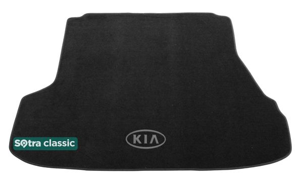 Двошарові килимки Sotra Classic Black для Kia Cerato (mkI)(седан)(багажник) 2004-2009 - Фото 1