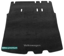 Двухслойные коврики Sotra Premium Black для Volkswagen Caddy (mkIII)(Life)(5 мест)(+ под 2 ряд)(багажник) 2003-2020 - Фото 1