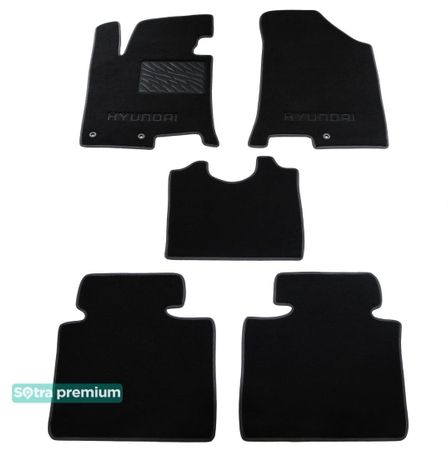 Двошарові килимки Sotra Premium Black для Hyundai i40 (mkI) 2011-2019 - Фото 1