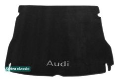 Двошарові килимки Sotra Classic Black для Audi Q5/SQ5 (mkI)(з вирізами)(багажник) 2008-2016