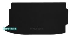 Двошарові килимки Sotra Classic Black для Hyundai i20 (mkIII)(верхній рівень)(багажник) 2020→