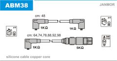 Дроти запалювання Janmor ABM38 для Volkswagen Corrado 2.9 / Golf 2.8 / 2.9 / Passat 2.8 - Фото 1