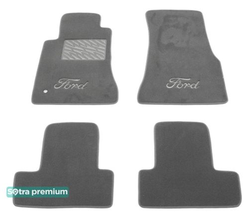 Двошарові килимки Sotra Premium Grey для Ford Mustang (mkV) 2005-2014 - Фото 1