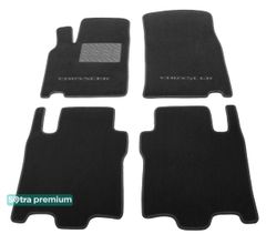 Двошарові килимки Sotra Premium Black для Chrysler Pacifica (mkI)(1-2 ряд) 2004-2008