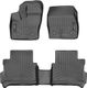 Коврики Weathertech Black для Ford Tourneo Connect (mkII)(2 row bench seats)(vinyl flooring with fixing)(1-2 row) 2014→