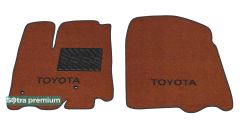 Двошарові килимки Sotra Premium Terracotta для Toyota Sienna (mkIII)(1 ряд) 2010-2012 - Фото 1