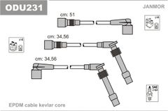 Дроти запалювання Janmor ODU231 для Opel Astra (F) 1.6 (16 LZ2 / 16 NZR) / 2.0 (C 20 NE) / Calibra 2.0