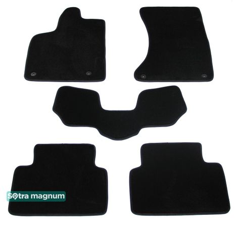 Двошарові килимки Sotra Magnum Black для Porsche Macan (mkI) 2014→ - Фото 2