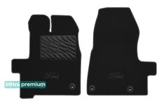 Двошарові килимки Sotra Premium Black для Ford Transit/Tourneo Custom (mkI)(2 місця)(1 ряд) 2012→ МКПП