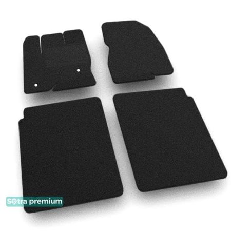 Двошарові килимки Sotra Premium Black для Lincoln MKT (mkI)(2 кліпси)(1-2 ряд) 2010-2019 - Фото 1