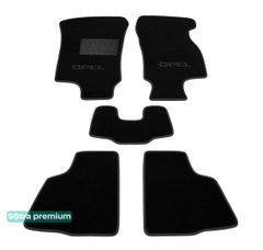 Двошарові килимки Sotra Premium Black для Opel Astra (mkII)(G)(седан, хетчбек та універсал) 1998-2009