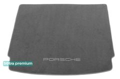 Двухслойные коврики Sotra Premium Grey для Porsche Cayenne (mkII)(багажник) 2010-2017
