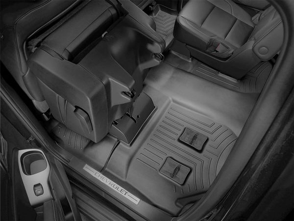 Коврики Weathertech Black для Chevrolet Suburban; GMC Yukon XL (mkXI)(1-2-3 row)(1 row bench / 2 row bucket) 2015→ - Фото 3