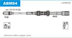 Дроти запалювання Janmor ABM84 для Audi A3 1.8; Seat Leon 1.8 / Toledo 1.8; Skoda Octavia - Фото 1