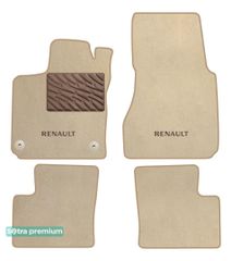 Двошарові килимки Sotra Premium Beige для Renault Twingo (mkII)(електро) 2020→