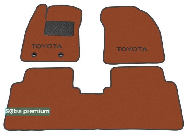 Двухслойные коврики Sotra Premium Terracotta для Toyota Avensis (mkIII) 2009-2018 - Фото 1