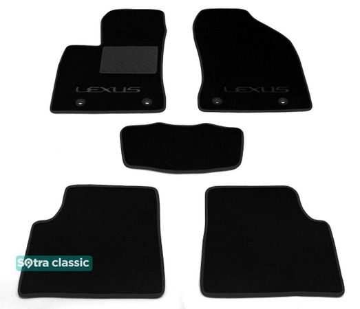 Двошарові килимки Sotra Classic Black для Lexus CT (mkI) 2011-2022 - Фото 1